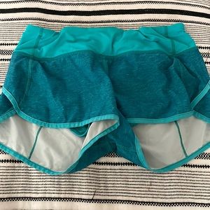 Bright blue LuLulemon Shorts, size small. Do not make this style anymore.